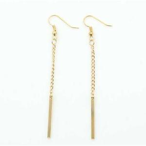simple long chain earrings jan135 