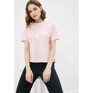 Gambar CALVIN KLEIN - Kaos Wanita - Ck Round Logo Tee - Merah Salem, S dari Calvin Klein Kab. Bogor Tokopedia