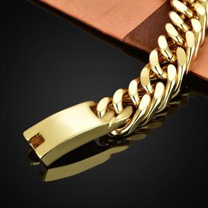 Jual 18K Gold Men's Fashion Cuban Chain 