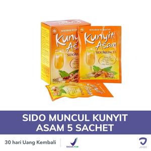 Gambar SIDO MUNCUL KUNYIT ASAM 5 SACHET dari Jovee Jakarta Timur Tokopedia