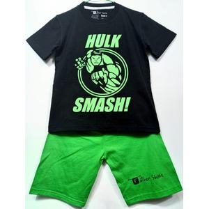 Setelan Anak Laki Laki Hulk Smash Hitam 