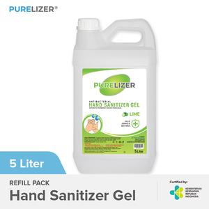Foto Produk Hand Sanitizer Gel 5 Liter PURELIZER Refill 5L Handsanitizer 5000ml dari Purelizer