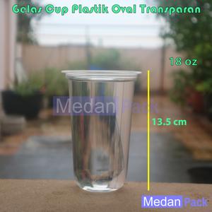 Foto Produk Gelas Cup Oval U 18 oz Tebal Tanpa Tutup per 1000 pcs dari Medan Pack