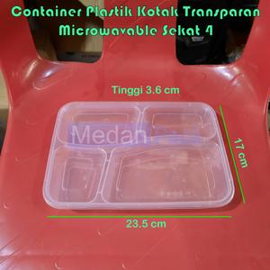Foto Produk Container Thinwall Microwavable RT Sekat 4 Victory per 25 pcs dari Medan Pack