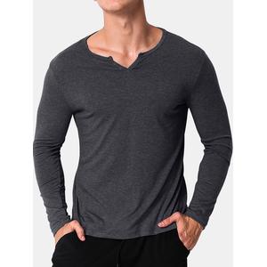 V Neck Tee Henley Shirts 