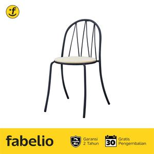 Gambar Fabelio Kursi Makan Minimalis SERA (Grey) dari Fabelio Official Kota Tangerang Tokopedia