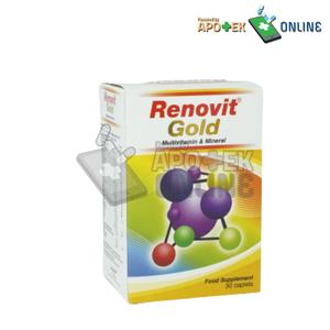 Gambar RENOVIT GOLD 1 BOTOL ISI 30 KAPLET dari Apotek Mayvin Kebayoran Lama Jakarta Selatan Tokopedia
