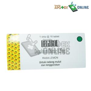 Gambar DEGIROL LOZENGES 1 STRIP 10 TABLET dari Apotek Mayvin Kebayoran Lama Jakarta Selatan Tokopedia