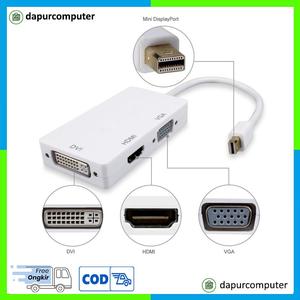 Jual Mini Display Port to HDMI VGA DVI 