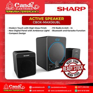 Gambar SHARP ACTIVE SPEAKER CBOX-MAX06UBL dari Candi Elektronik Solo Kota Surakarta Tokopedia