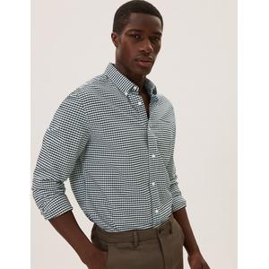 Pure Cotton Gingham Check Oxford Shirt 