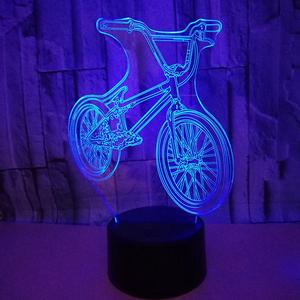 Jual 3D LED Bedside Bmx Night Light 