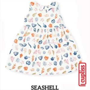 Gambar Little Palmerhaus Dress Sleeveless Seashell - 0-6 bulan dari Cupliss Jakarta Utara Tokopedia