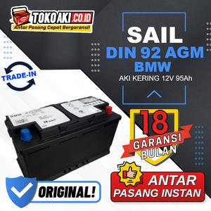 Promo Aki BMW F30 320i Seri 3 (2013-2018) - BMW OEM SAIL AGM 92Ah Cicil