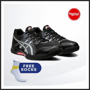 Jual Asics Gel Rocket Black Red Sepatu Tenis Tennis Voli - Main Image
