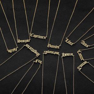 Jual Old English Letter 12 Zodiac 