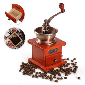 Jual (New) Vintage Wooden Mill Manual Coffee Bean Grinder Grinding ...