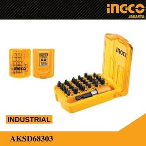 Jual Mata Obeng Plus Minus 30Pcs Impact Screwdriver Bit Set INGCO ...