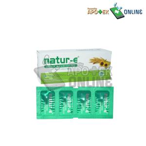 Gambar NATUR-E 8 STRIP @ 4KAPSUL LUNAK 1 BOX ISI 32 SOFTGEL | nutrisi kulit dari Apotek Medika Sungai Pinyuh Kab. Mempawah Tokopedia