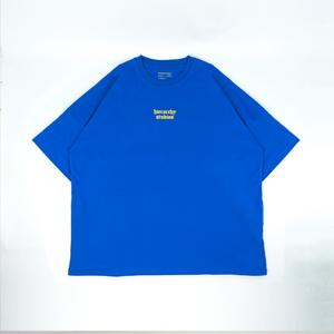 Blue Wide Logo Oversized T-Shirt 