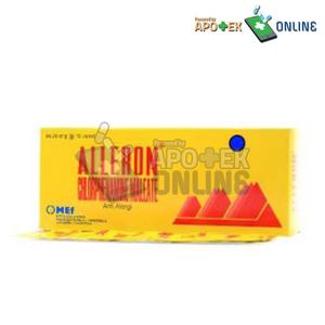 Gambar ALLERON 4MG TABLET 10'S/CTM/GATAL ALERGI/ANTIHISTAMINE/ALERGI dari Apotek Syifa Aulia Kota Tangerang Tokopedia