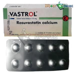 Gambar VASTROL 10MG 10 TABLET/ROSUVASTATIN/MENURUNKAN KOLESTROL/ TRIGLISERIDA dari Apotek Alisha Farma Ciwidey Kab. Bandung Tokopedia