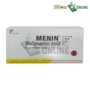 Gambar MENIN 500MG 10 KAPLET/ASAM MEFENAMAT/PEREDA NYERI/SAKIT GIGI dari Apotek Mandiri Gamping Kab. Sleman Tokopedia
