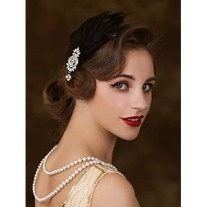 Jual SWEETV 1920s Feather Headpiece 