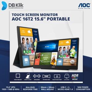 Jual LED Monitor AOC 16T2 15.6 