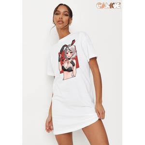 Jual Tshirt Dress Kaos vTuber Hololive Sakamata Chloe Bunny Girl