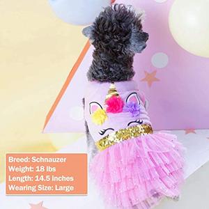 Jual KYEESE Dog Dress Unicorn Tiered 