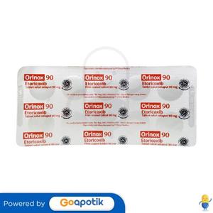 Gambar ORINOX 90 MG STRIP 10 TABLET dari Apotek Golden Star JKT Jakarta Barat Tokopedia