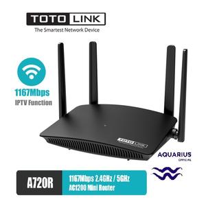 Gambar TOTOLINK A720R AC1200 Wireless Dual Band Router dari Aquarius Official Jakarta Barat Tokopedia