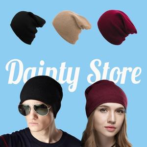 Wanita Kupluk Rajut Beanie Hat Polos 