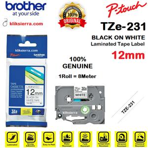 Jual BROTHER TZe-231 12mm PTouch Tape 