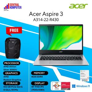 Jual Acer Aspire 3 A314-22-R430-Athlon 