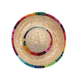 Jual AWOCAN Pet Straw Hat Funny Mexican 
