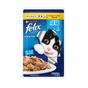 Gambar felix 85 gr cat chicken in jelly dari F.J. Pet Shop Jakarta Timur Tokopedia