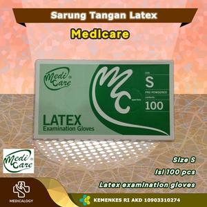 Jual Sarung Tangan Latex Size S Sarung Tangan isi 100 Medicare