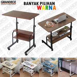 Jual Meja Rak Portable 60x40cm Laptop Komputer Kamar Table Roda ...