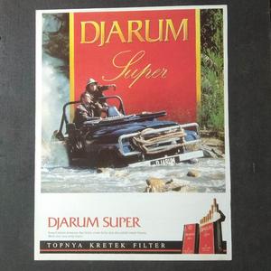 Jual iklan jadul Rokok Djarum Super Copotan majalah lawas original