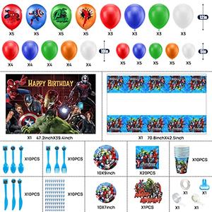 Jual Superhero Birthday Party Supplies Decorations,Superhero Theme ...