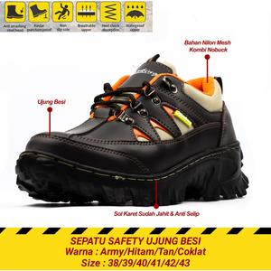 Sepatu Safety Riding Jual Sepatu Safety Pria Cwo Outdoor Kerja Proyek Lapangan Riding Ujung ...