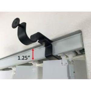 No Drill Curtain Rods The NoNo Bracket Company Outside Mounted Blinds Curtain Rod Bracket Attachment Dark Brown Nono Bracket Home Depot