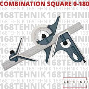 Jual COMBINATION SQUARE SET 0-180 / PENGGARIS KOMBINASI / BEVEL ...