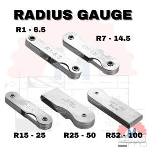 Promo Mal Radius gage pengukur radius inside outside - R 1mm - 6.5mm ...