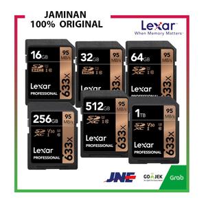 Gambar LEXAR Memory Card 16GB 32GB 64GB 128GB 256GB 512GB 1TB SDXC 633X - 32 gb dari White Box Jakarta Barat Tokopedia