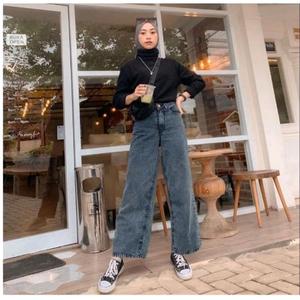 Jual Yj Jeans Celana Wanita Kulot Jeans 
