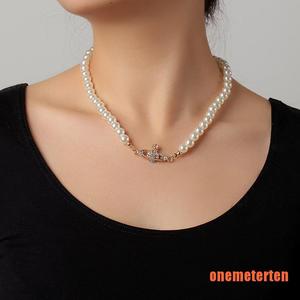 Fashion White Imitation Pearl Choker 