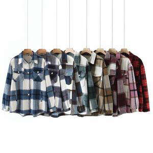 Jual plaid wool flannel woolen flannel 
